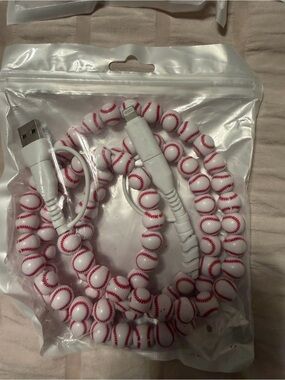 Baseball beaded 4 in one charger